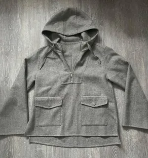 water Resistant Wool Hooded Anorak thumbnail 1