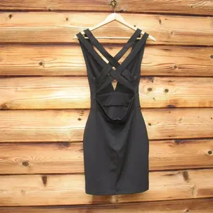 NBD X Revolve Late Night Black Mini Dress thumbnail 6