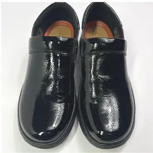 Clarks Slip On Clogs Comfort Work Shoes Patent Leather Black Size 9.5 Casul‎ thumbnail 2