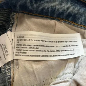 Abercrombie & Fitch blue high-waisted straight-leg jeans thumbnail 5