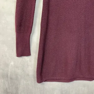 Y2K Aerie Waffle Knit Henley Top Women Large Cozy Stretch Bella Elena‎ Grunge thumbnail 4