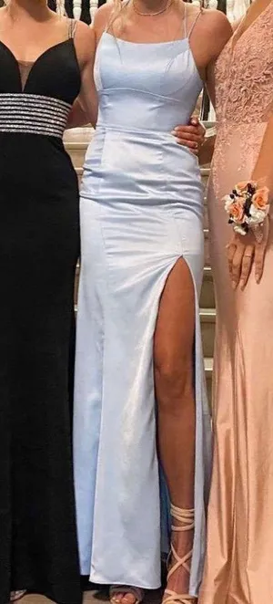PromGirl Blue Open-Back Prom Dress thumbnail 3