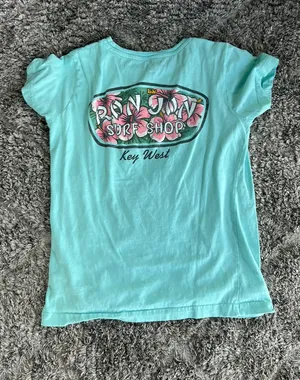 teal Ron Jon cotton T-Shirt  thumbnail 1
