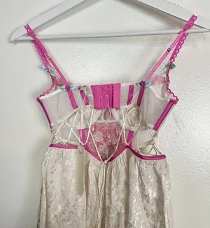 FOR LOVE & LEMONS Festival Floral Slip Dress in White Multi Size XX-Small NWT thumbnail 9
