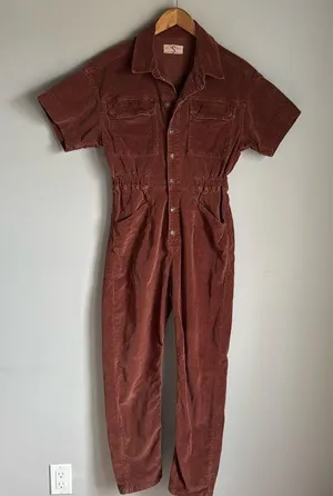FREE PEOPLE Marci Cord One Piece in Gingerbread Small thumbnail 2