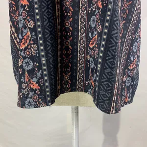 Hollister Criss Cross Navy Blue Embroidered Cami Tank Size Large thumbnail 3