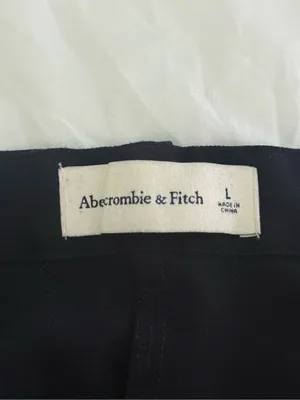 Abercrombie & Fitch Tailored Flare Trousers in Black thumbnail 4