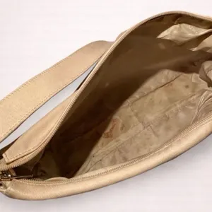 Furla Vintage Beige Leather Shoulder Bag – Classic Italian Hobo thumbnail 3