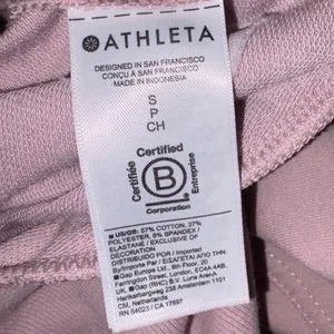 Athleta Retroterry Crewneck‎ Sweatshirt Women Small Smoked Mauve Dolman thumbnail 8