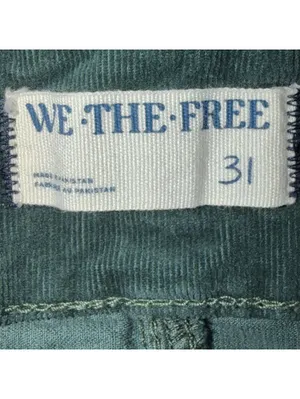 We The Free Green Corduroy Pants Size 31 thumbnail 8