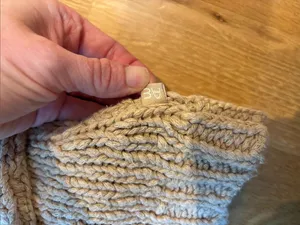 Vtg American Eagle Hooded Sweater Y2K Beige 100% Cotton Size XS thumbnail 2