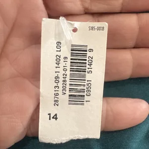 Old Navy Women's 14 Teal WOW Pants Canopy Slim Ankle Side Zip Stretch Cotton NEW thumbnail 2