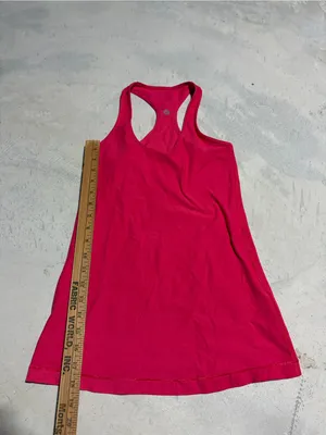 Lululemon classic basic Pink Racerback Tank workout thumbnail 3