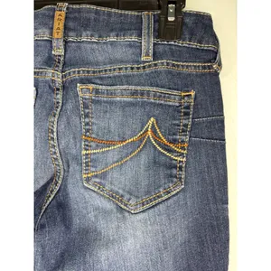 Ariat R.E.A.L Octavia Straight Jeans Women's Size 29S Short Blue Denim Western thumbnail 3