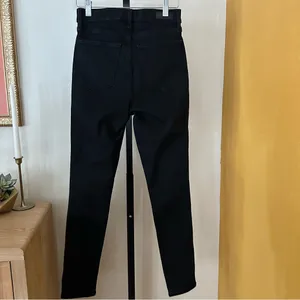 Abercrombie & Fitch Super Skinny High Rise Jeans‎ Black Denim Size 25 / 0 Short thumbnail 6