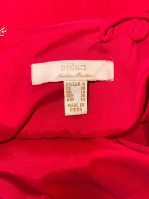 Aidan Mattox Maxi Red Formal Dress thumbnail 3