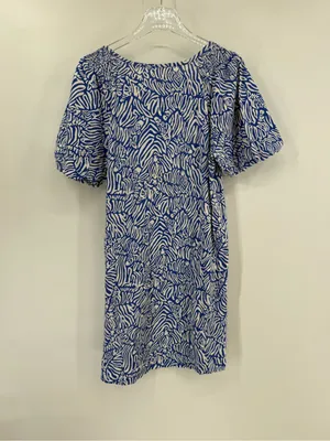 Lilly Pulitzer Rosen Dress‎ Martinique Blue Zee Bebe Zebra Prep size large thumbnail 4