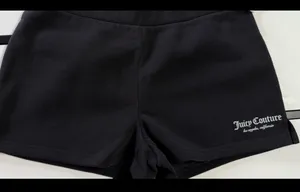 Juicy Couture Black Women's Black Sweat Shorts XL MSRP $69 NWT thumbnail 4