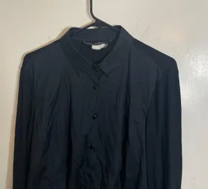 Collared Silk Button Down Blouse thumbnail 2