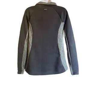 Columbia Black Gray Full Zip‎ Raglan Long Sleeve Fleece Jacket Small Gorpcore thumbnail 2