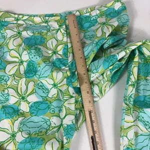 Lilly Pulitzer Capri Pants Womens 12 Multicolor Floral Twill Stretch Tropical thumbnail 6
