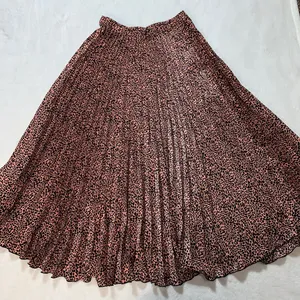 Pull&Bear pleated midi skirt in animal print size XS thumbnail 7