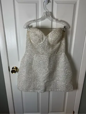 Nadine Merabi Alice Embellished Cocktail Minidress 14 thumbnail 2