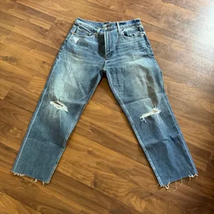 Men's Distressed Blue Jeans thumbnail 1