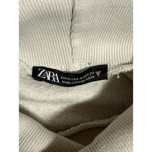Zara Cream Cropped Turtleneck Sweatshirt thumbnail 4