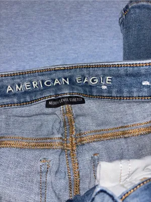 American Eagle Outfitters Women’s Faded Blue Skinny Jeans thumbnail 3