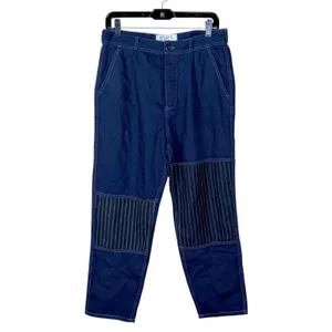 Sandrine Rose NWT Pants Women's 27 Navy Patchwork Workwear Indie Utility Ankle thumbnail 2