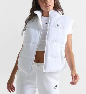 Nike Women's Sportswear Classic white Puffer Therma-FIT Loose Vest thumbnail 1