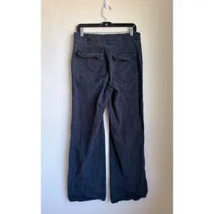 MAEVE Anthropologie High Rise Wide Leg Dark Blue Utility Cargo Pants Womens 10 thumbnail 2