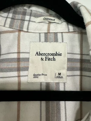 Abercrombie Plaid Flannel Shacket thumbnail 3
