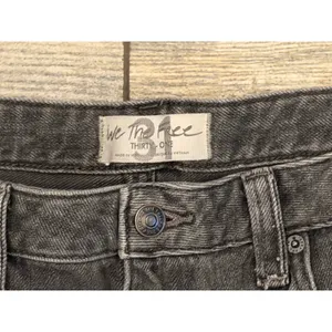 We The Free Free People Distressed Denim Shorts Washed‎ Black Size 31 Button Fly thumbnail 3