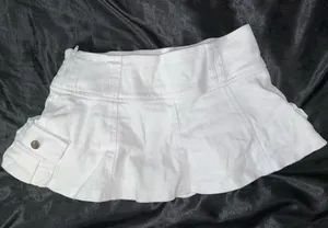 White Super Mini Skirt thumbnail 1