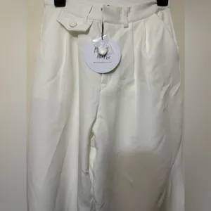 Princess Polly White Pleated Wide Leg Pants Size‎ 4 thumbnail 6