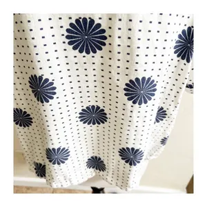 Modcloth Cropped Blouse Womens XL White Floral Dot Linen Blend Tie Front Beachy thumbnail 8