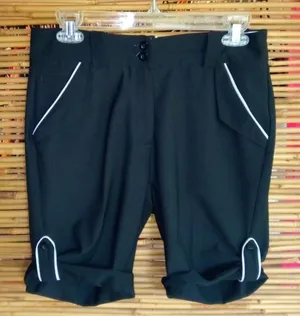 Maggie Lane 2 29 Golf Shorts Nylon Black White thumbnail 1