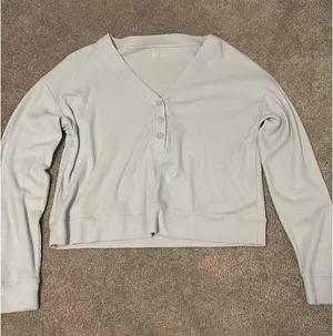 Gilly Hicks waffle knit henley  thumbnail 1