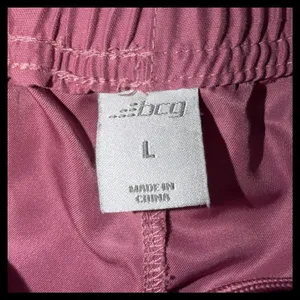 BCG Running Shorts Womens Large Burgundy Pink Side Stripe Athletic Gym‎ thumbnail 2
