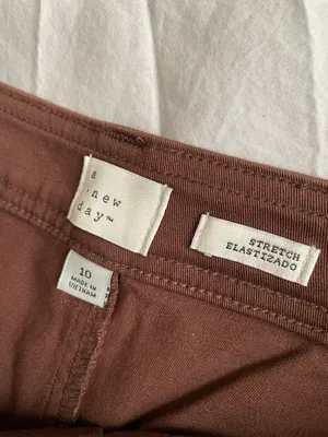 Straight Leg Brown Pants thumbnail 2