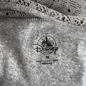 Disney Parks Winnie the Pooh Graphic Women Tee Top Sz M Lace Back Whimsical Cozy thumbnail 10
