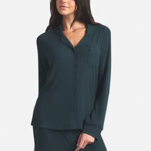 Skims Sleep Long Pajama Button Down Top – Spruce Green (Size L) NEW 🌿✨ thumbnail 2