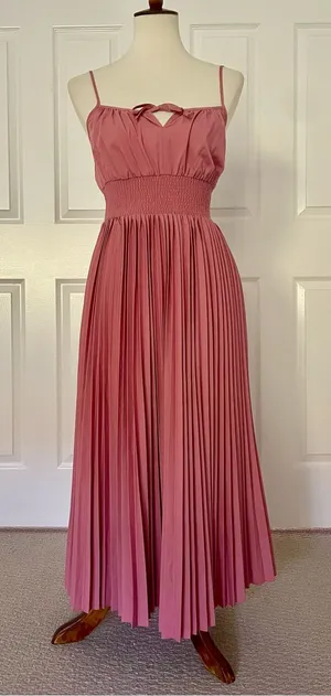 Nw/oT J. Crew Smocked Accordion Pleat Dress Size 2 thumbnail 1
