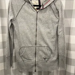 American Eagle Outfitters Gray and Pink Hoodie thumbnail 1