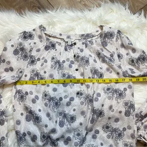 Lucky Brand Floral Peasant Blouse. Size Small. EUC thumbnail 8