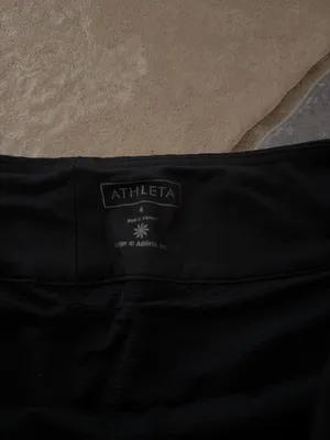 Athleta Black Performance Skort with Subtle Logo thumbnail 2