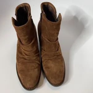 Born Aire boots‎ brown leather heeled boots size 7 thumbnail 4