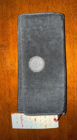 Kipling Black Suede Flip Phone Wallet Case with Logo thumbnail 1